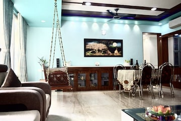 Living Room in 3 BHK Apartment at Shree Balaji Wind Park, Near Nirma University On Sg Highway – for Rent