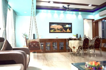 Living Room in 3 BHK Apartment at Shree Balaji Wind Park, Near Nirma University On Sg Highway – for Rent