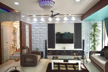 Living Room in 3 BHK Apartment at Shree Balaji Wind Park, Near Nirma University On Sg Highway – for Rent