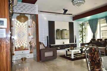 Living Room in 3 BHK Apartment at Shree Balaji Wind Park, Near Nirma University On Sg Highway – for Rent