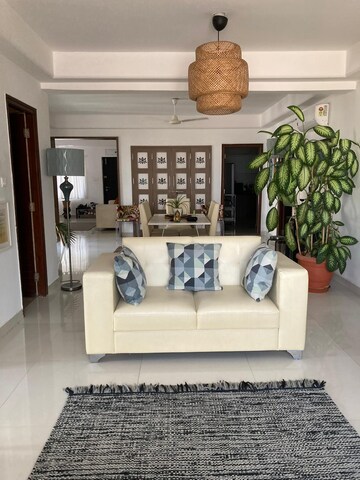 Living Room in 3 BHK Apartment at Rajapushpa Provincia, Narsingi – for Rent