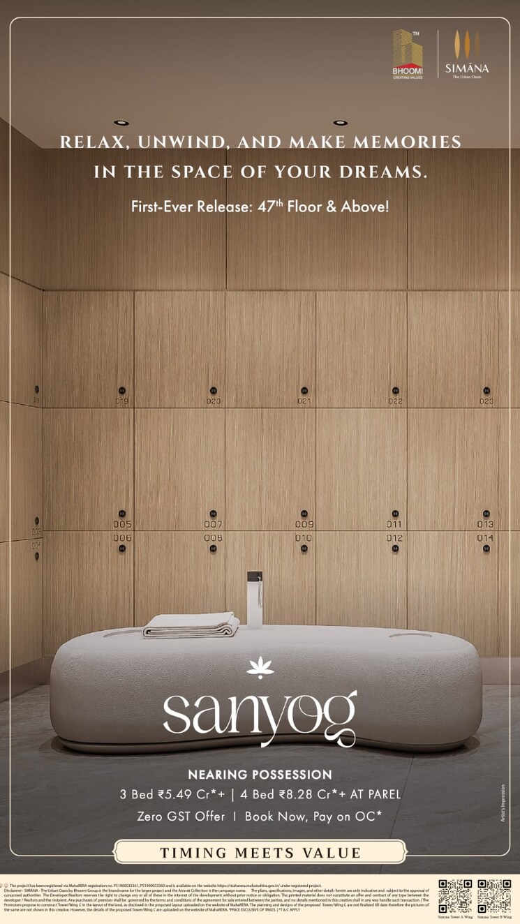 undefined, bhoomi-simana 3 Bedroom 1177 Sq.Ft. Apartment In Parel Mumbai 8206780