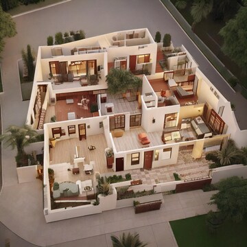 Floor Plan in 1 RK Apartment at Godrej WoodLand, Sarjapur Road – for Sale