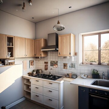 Kitchen in 1 BHK Apartment at Godrej Avenues, Yelahanka – for Sale