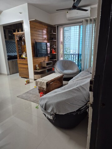 Living Room in 2 BHK Apartment at Om Paraiso, Shilphata – for Sale