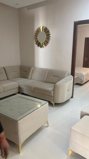 Living Room in 2 BHK Apartment at Lake View Complex, Dhakoli Village – for Rent
