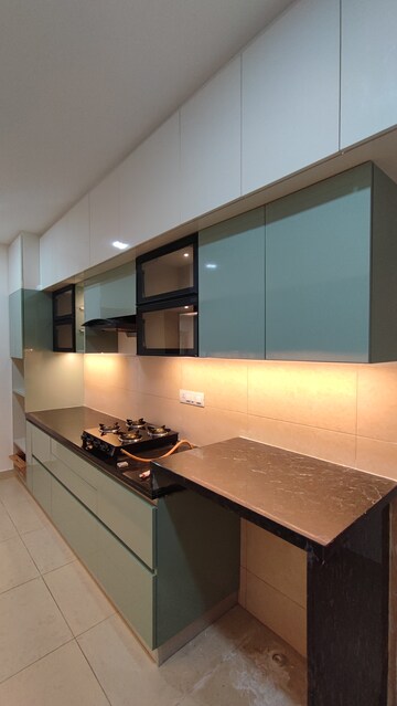 Kitchen in 3 BHK Apartment at Rajapushpa Provincia, Narsingi – for Rent