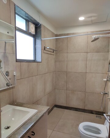 Bathroom in 3 BHK Apartment at Rajapushpa Provincia, Narsingi – for Rent