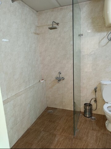 Bathroom in 1 RK Independent House at Sainik Farm – for Rent