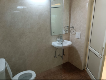 Bathroom in 1 RK Independent House at Sainik Farm – for Rent