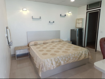 Bedroom in 1 RK Independent House at Sainik Farm – for Rent