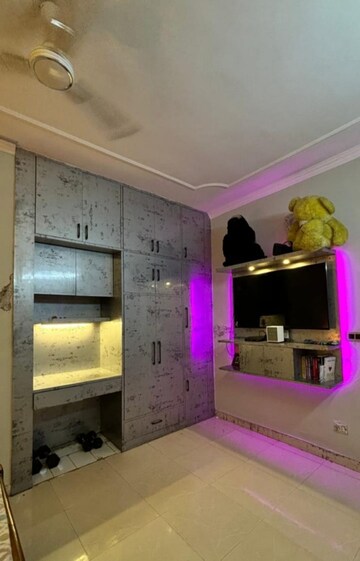 Living Room in 3 BHK Builder Floor at Dhakoli Village – for Sale