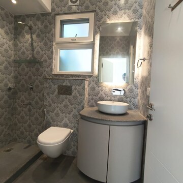 Bathroom in 4 BHK Builder Floor at Sushant Lok I – for Rent