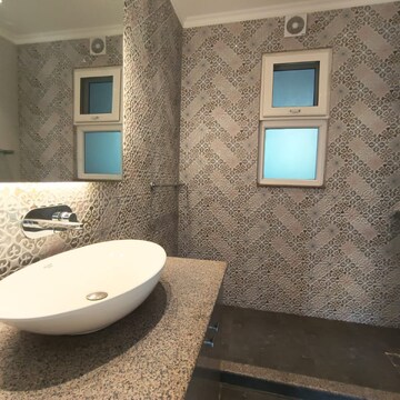 Bathroom in 4 BHK Builder Floor at Sushant Lok I – for Rent