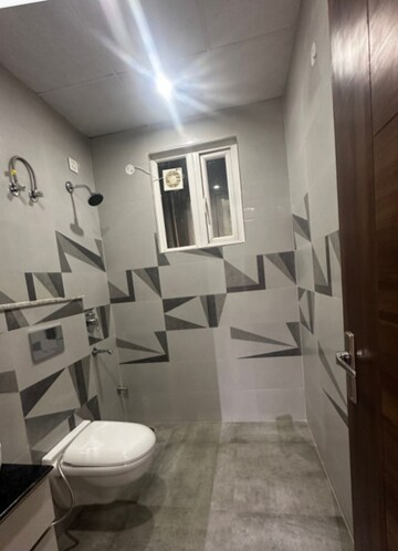 Bathroom in 3 BHK Builder Floor at Dhakoli Village – for Sale