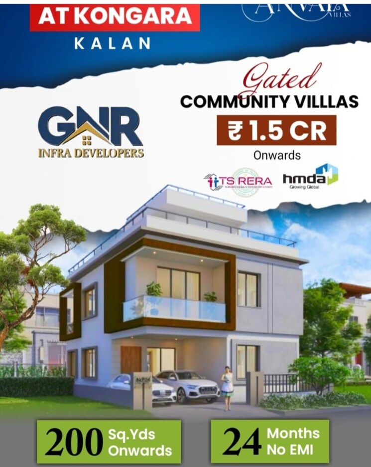 Exterior View, gnr-anvaya-icon-city 3 Bedroom 200 Sq.Yd. Villa In Kongara Kalan Hyderabad 8208178