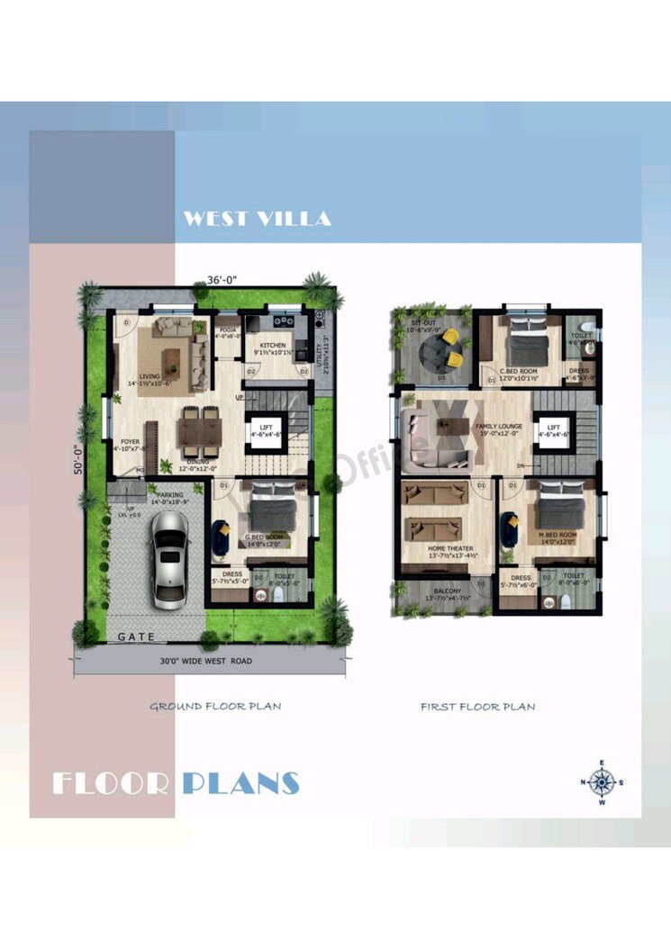 Floor Plan, gnr-anvaya-icon-city 3 Bedroom 200 Sq.Yd. Villa In Kongara Kalan Hyderabad 8208178