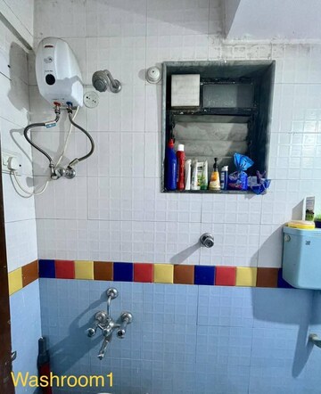 Bathroom in 2 BHK Apartment at Mahape – for Rent