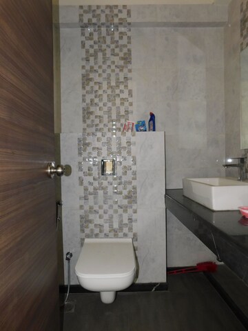 Bathroom in 3 BHK Apartment at Rajesh Raj Infinia, Malad West – for Rent