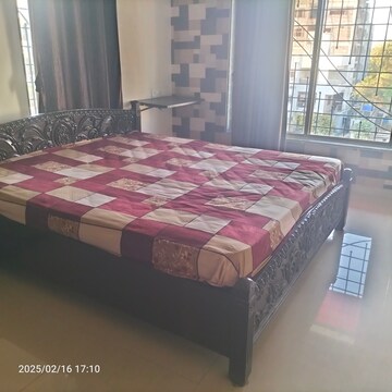 Bedroom in 3 BHK Apartment at Kirti Elegant, Baner – for Rent