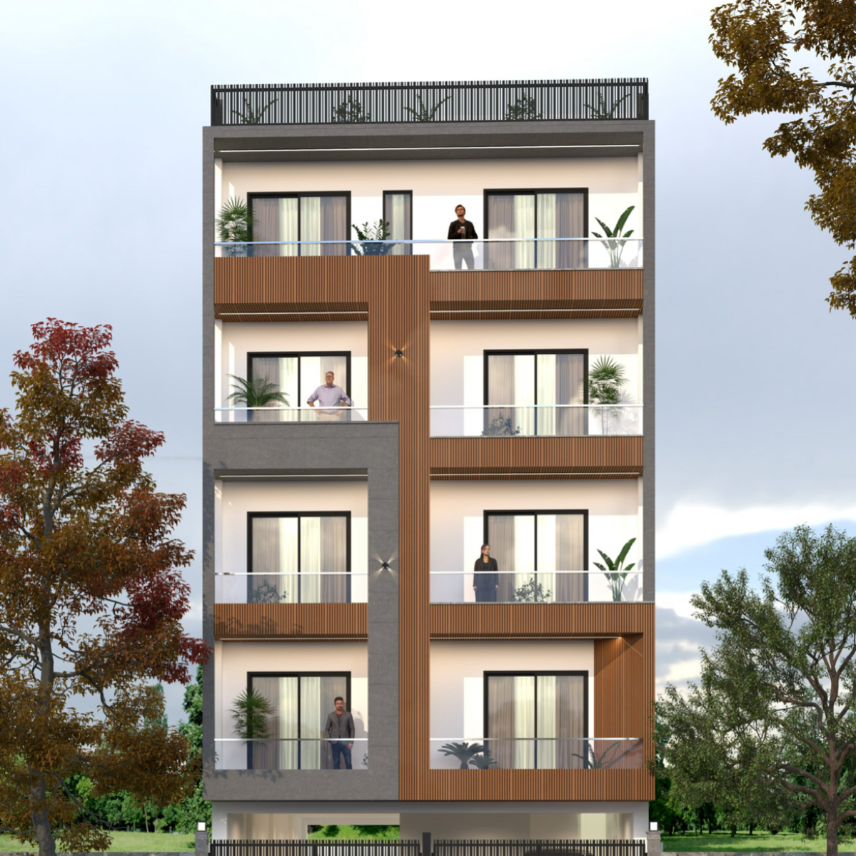 4 BHK + Pooja Room,Servant Room,Study Room 240 Sq.Yd. Builder Floor in Sushant Lok 2