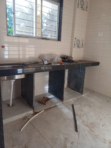 Kitchen in 1 RK Apartment at Ghansoli Sector 6 – for Rent