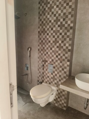 Bathroom in 3 BHK Apartment at Satyam Imperial Heights, Ghansoli – for Rent