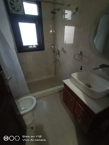 Bathroom in 3 BHK Builder Floor at Kailash Colony – for Rent