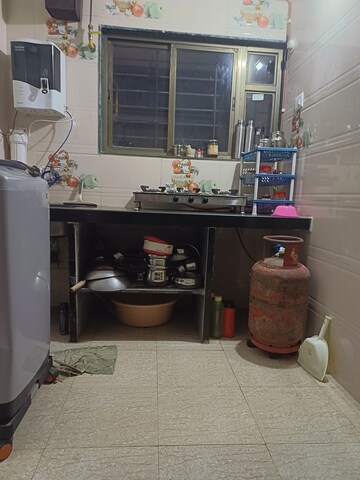 Kitchen in 1 BHK Apartment at Megh Malhar Co-op Housing Society, Ghansoli – for Rent
