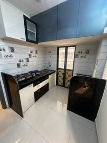 Kitchen in 1 BHK Apartment at Cosmos Solitaire, Virar West – for Rent