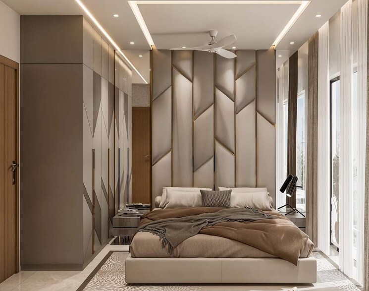 Bedroom, godrej-riverine 4 Bedroom 3500 Sq.Ft. Apartment In Sector 44 Noida 8209261