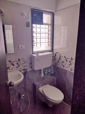 Bathroom in 2 BHK Apartment at Raj Heramb Nere Residency, Narhe – for Rent