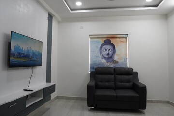 Living Room in 3 BHK Apartment at Raghavendra Arcade, Kondapur – for Rent