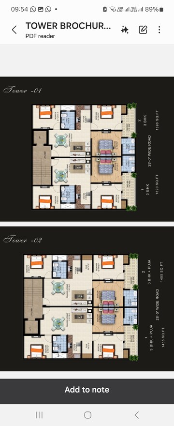 Floor Plan in 3 BHK Builder Floor at Sector 10 Greater Noida – for Sale