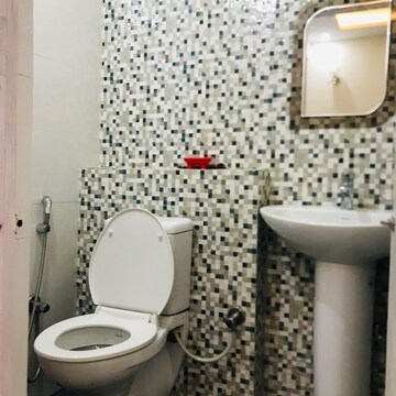 Bathroom in 3 BHK Builder Floor at Motia Royal Citi Apartments, Nagla Road – for Rent