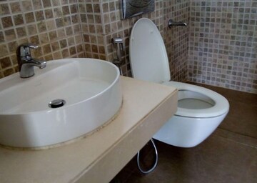 Bathroom in 3 BHK Apartment at Mahindra Lifespaces The Great Eastern Gardens, Kanjurmarg West – for Rent
