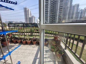 Balcony in 3 BHK Apartment at Adani M2K Oyster Grande, Sector 102 – for Rent