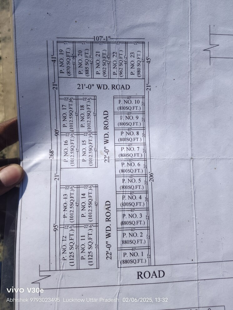 Exterior View, jankipuram extension  1000 Sq.Ft. Plot In Jankipuram Extension Lucknow 8210055