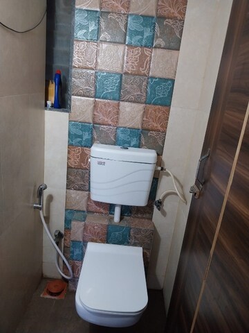 Bathroom in 1 BHK Apartment at Raunak City Phase 3, Kalyan West – for Rent