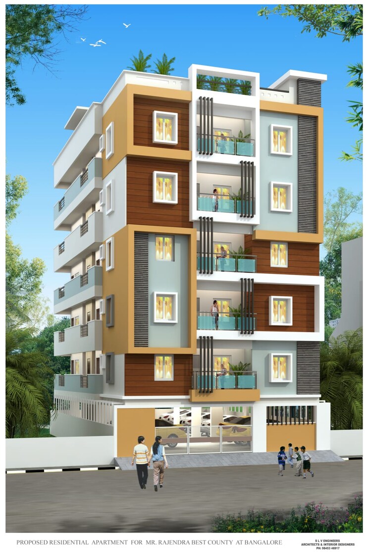 Exterior View, smr-residency 3 Bedroom 1343 Sq.Ft. Apartment In Kodigehalli Bangalore 8210386