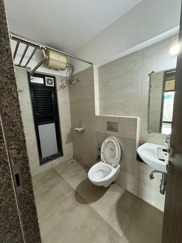 Bathroom in 2 BHK Apartment at Kanakia Spaces Zen World, Kanjurmarg East – for Rent