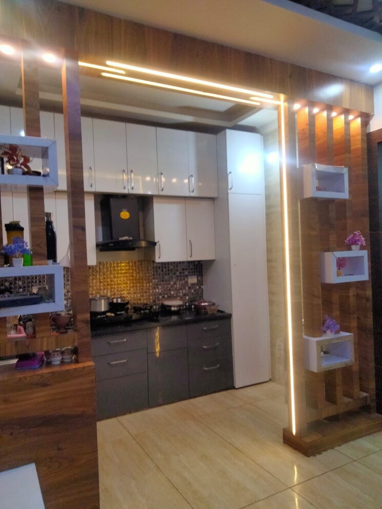 Kitchen, divya-kunj 3 Bedroom 1400 Sq.Ft. Builder Floor In Niti Khand Ghaziabad 8210594