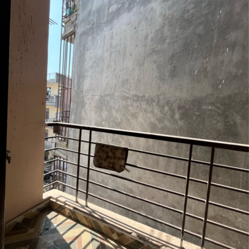 Balcony in 1 BHK Builder Floor at Freedom Fighters Enclave – for Rent