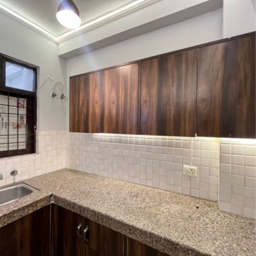 Kitchen in 1 BHK Builder Floor at Freedom Fighters Enclave – for Rent