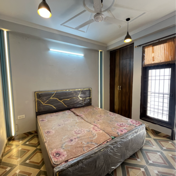 Bedroom in 1 BHK Builder Floor at Freedom Fighters Enclave – for Rent