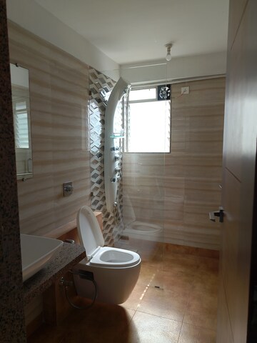 Bathroom in 3 BHK Apartment at Paradise Sai World City Phase 2, New Panvel – for Rent
