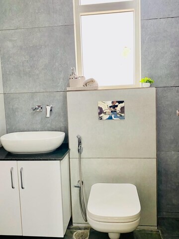 Bathroom in 3 BHK Apartment at Hermitage Centralis, Vip Road – for Sale