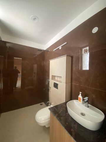 Bathroom in 3 BHK Apartment at GVT Beliston Avenue, Dhakoli Village – for Rent