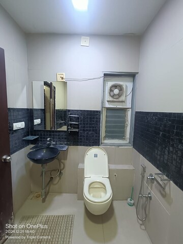 Bathroom in 3 BHK Apartment at Prahlad Nagar – for Rent
