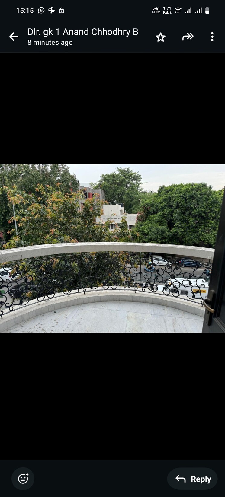 Balcony, greater kailash 4 Bedroom 250 Sq.Yd. Builder Floor In Greater Kailash Delhi 8210994